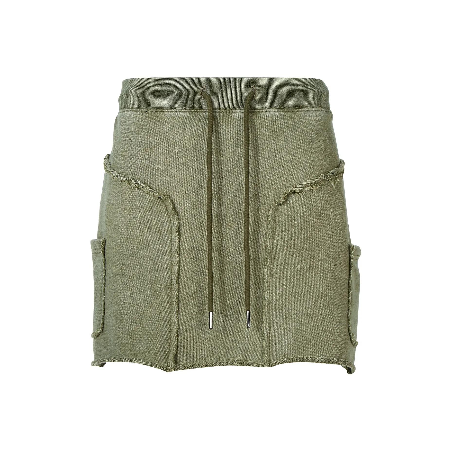 Guuka Hero Повседневные короткие юбки Женские Армейский зеленый