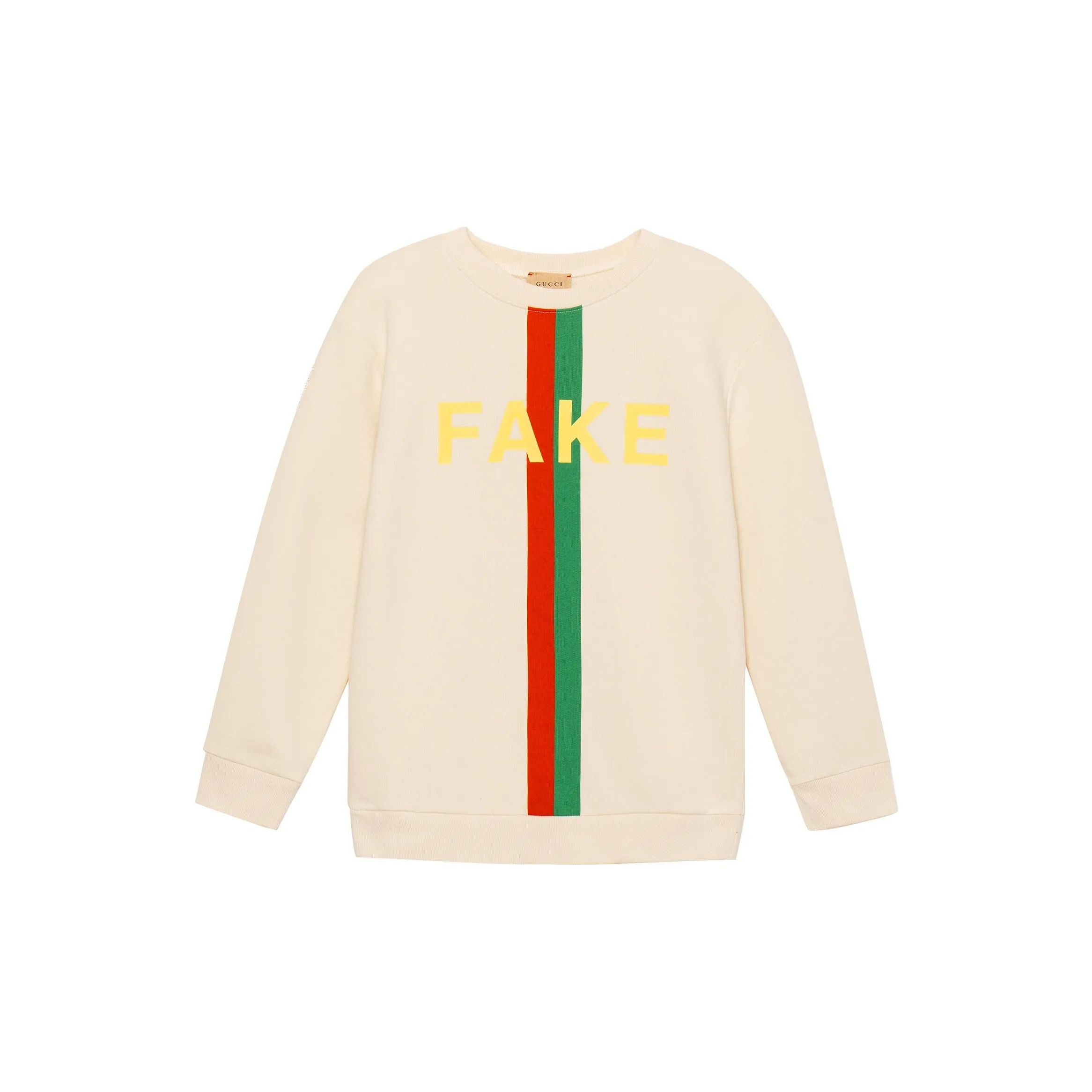 GUCCI Толстовка Fake Not Ecru Baby