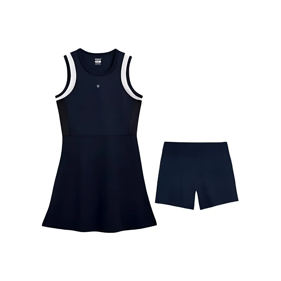 Kawasaki Blue And White Porcelain Series Без рукавов Платье Женское