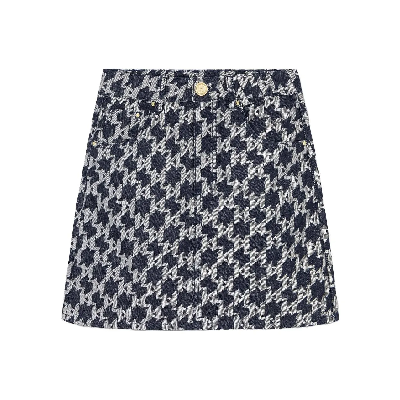 Karl Lagerfeld Джинсовые короткие юбки Женские Синие