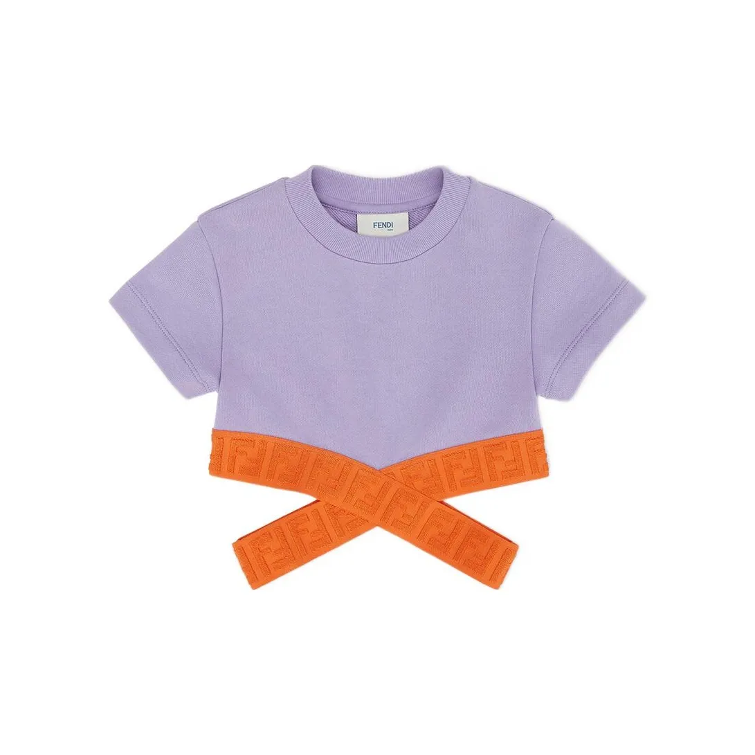 FENDI Фиолетовые Kids T-рубашки