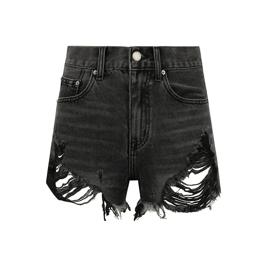 Valeria Obbaco Джинсовые шорты Женские Черные