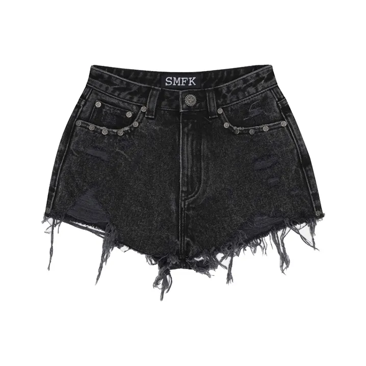 SMFK Denim Shorts Women's Wilderness Black