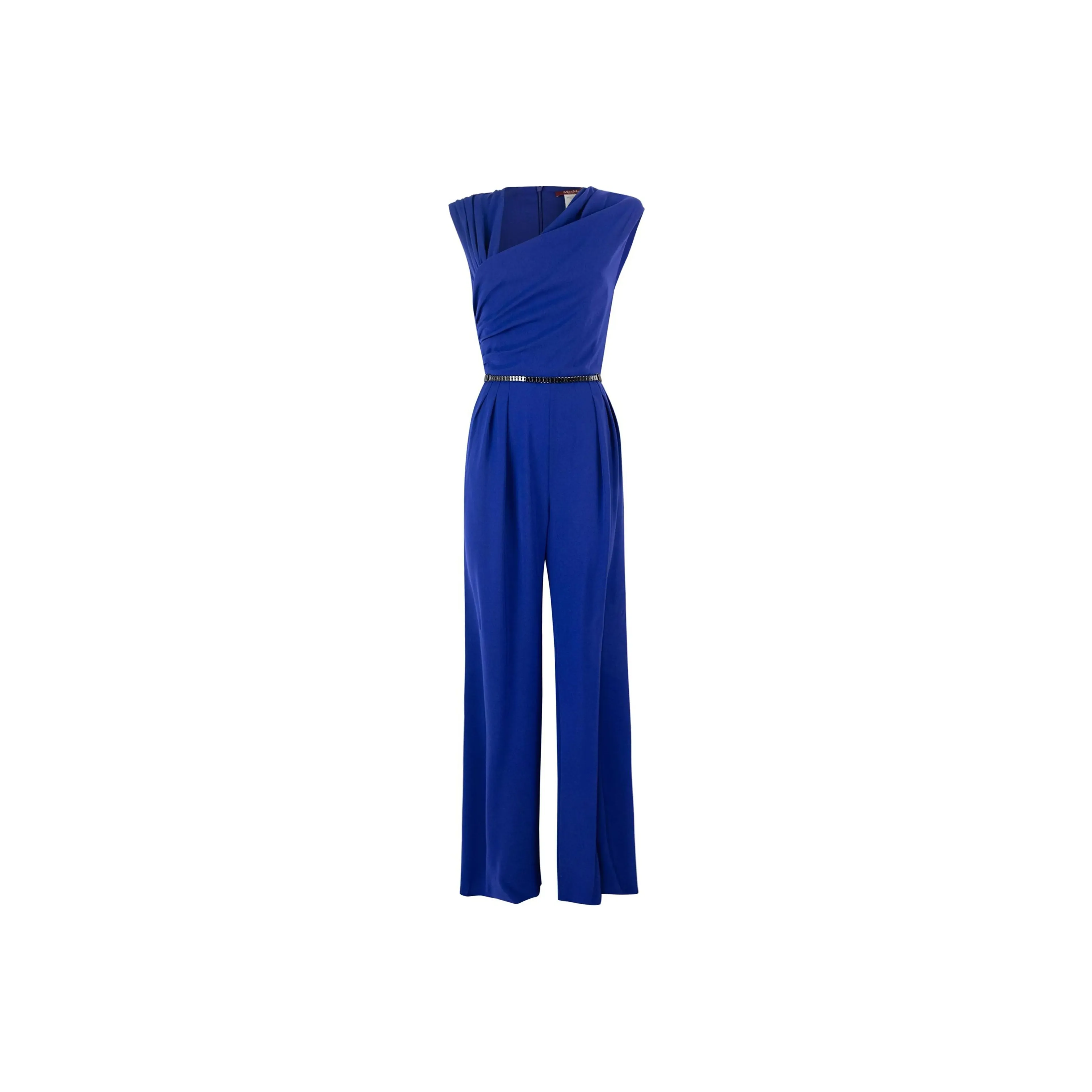 Max Mara Studio Ruched Sleeveless Jumpsuit