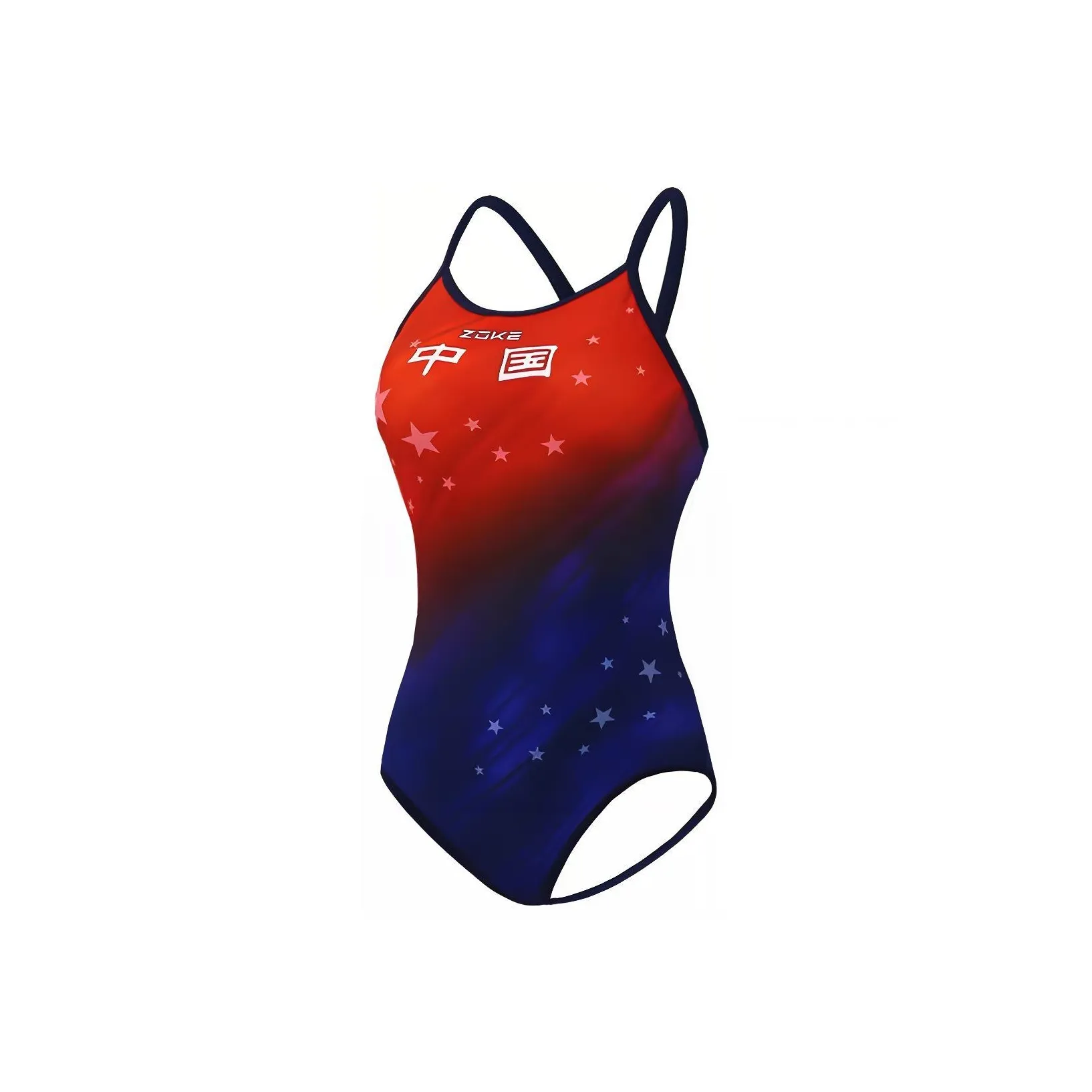 ZOKE One Piece Swimsuits Women's Red Blue