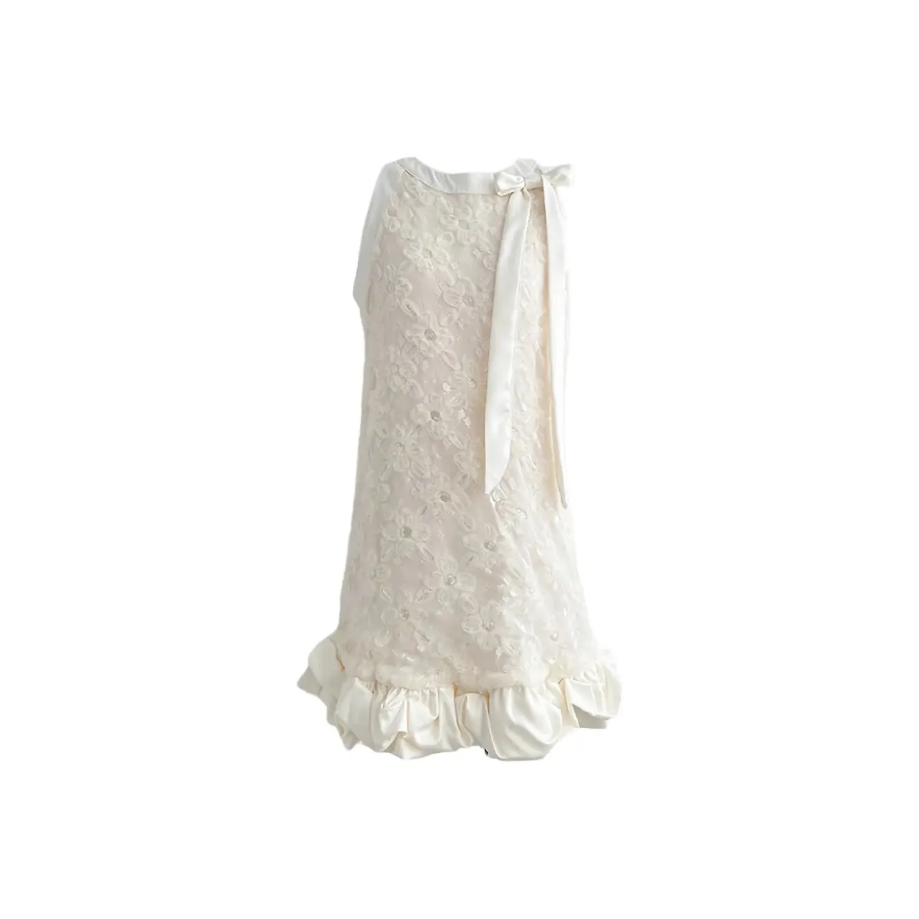 COHX Без рукавов Платье Женское Абрикосовое