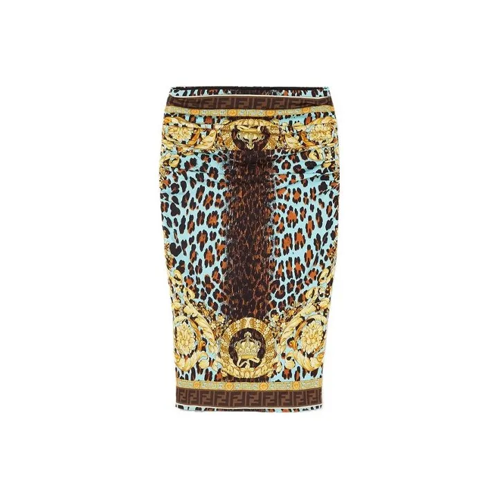 VERSACE x FENDI Collaboration SS22 Skirt Women's Multicolor