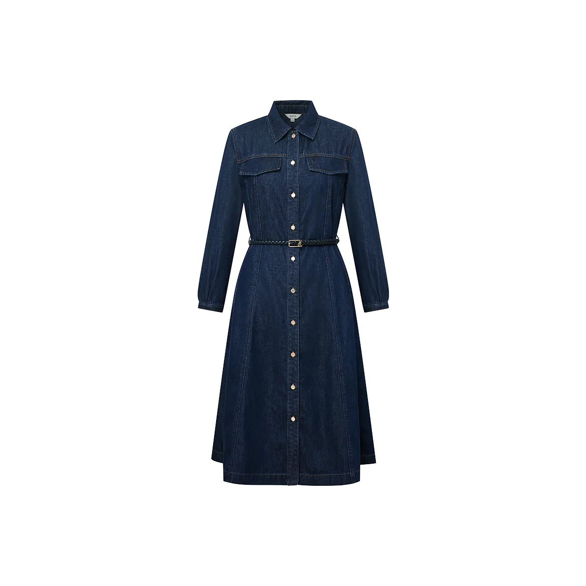 HAZZYS Long Sleeved Dress Women's Navy Blue