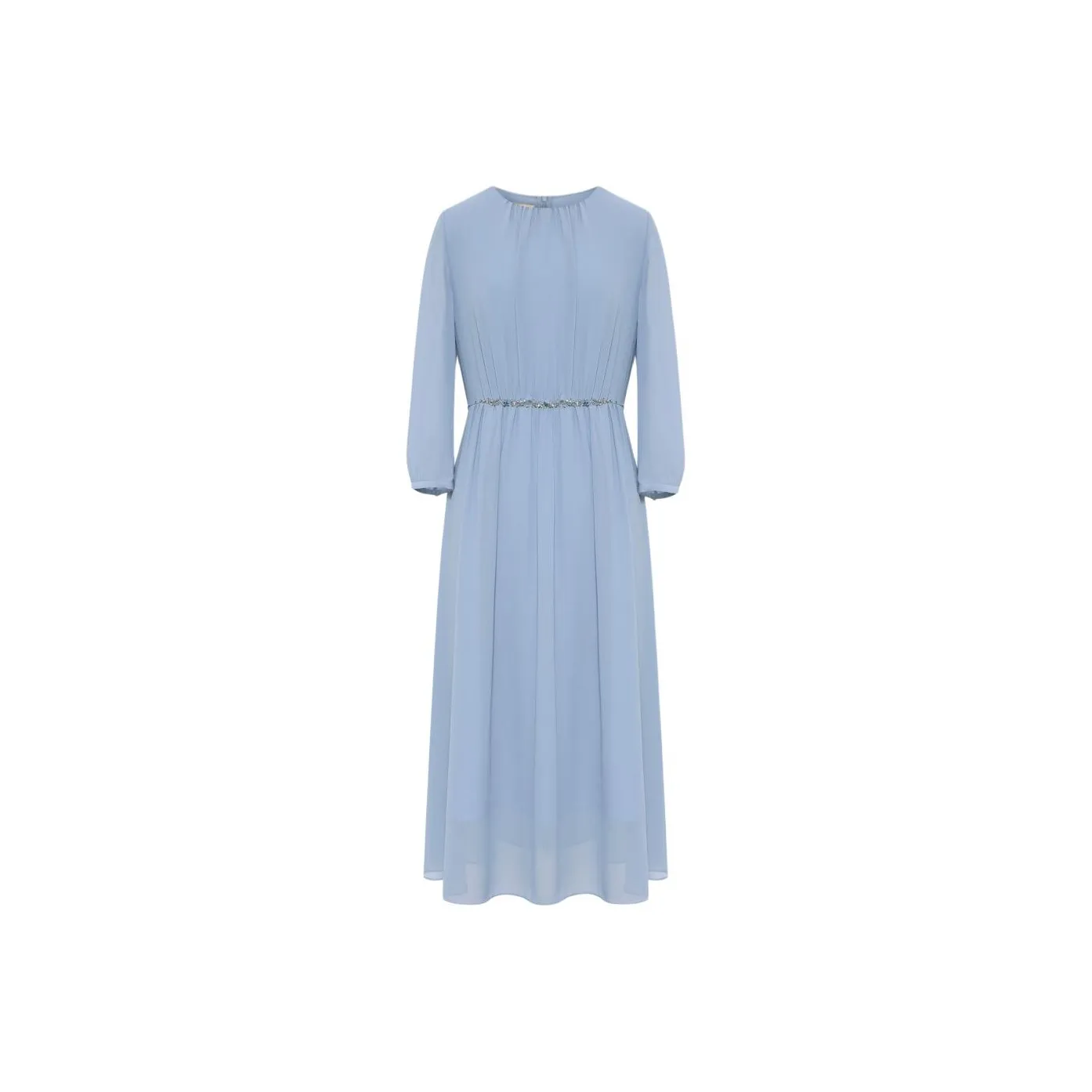 BBLLUUEE Long Sleeved Dress Women's Moonlight Blue