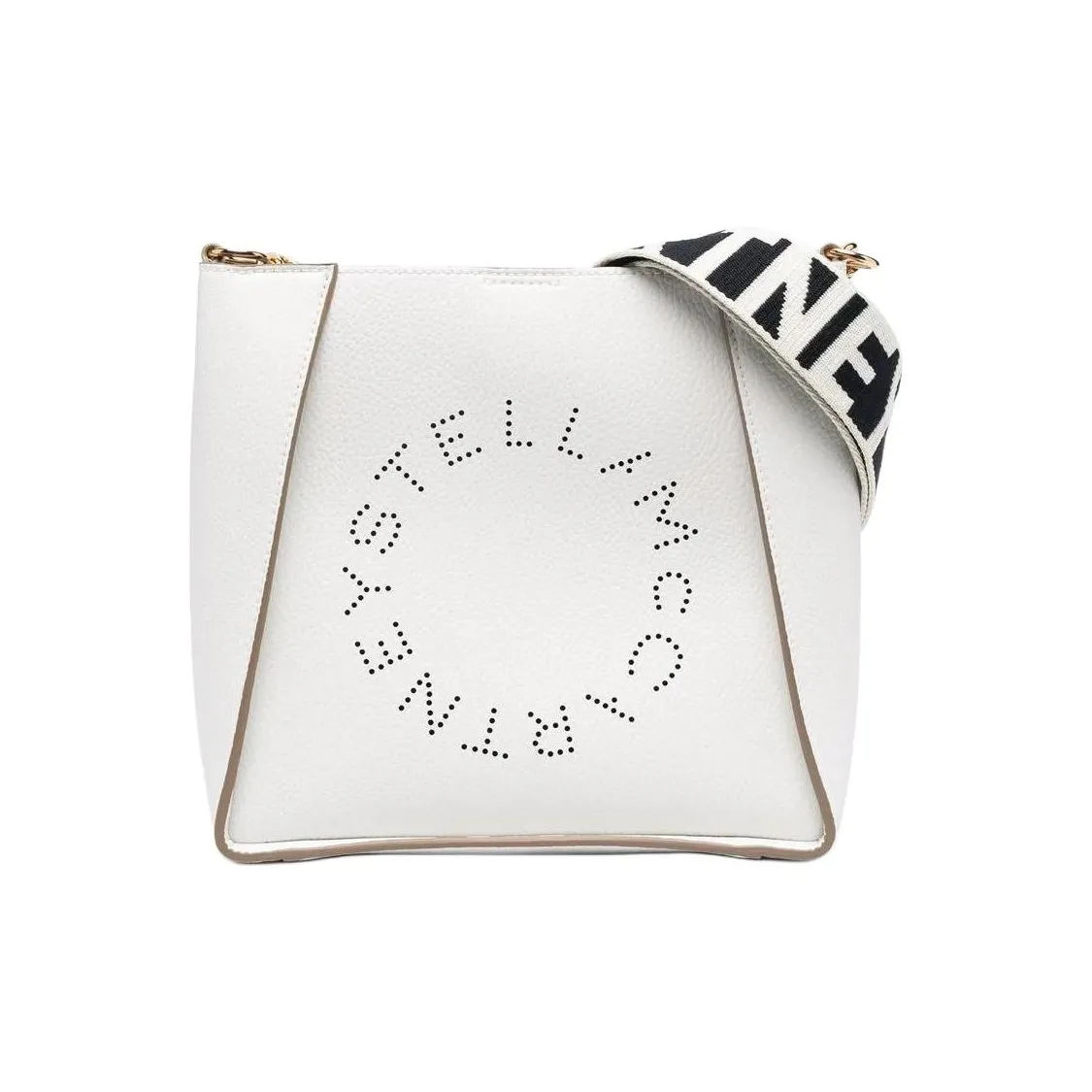 Stella McCartney Logo Perforated Crossbody Bag