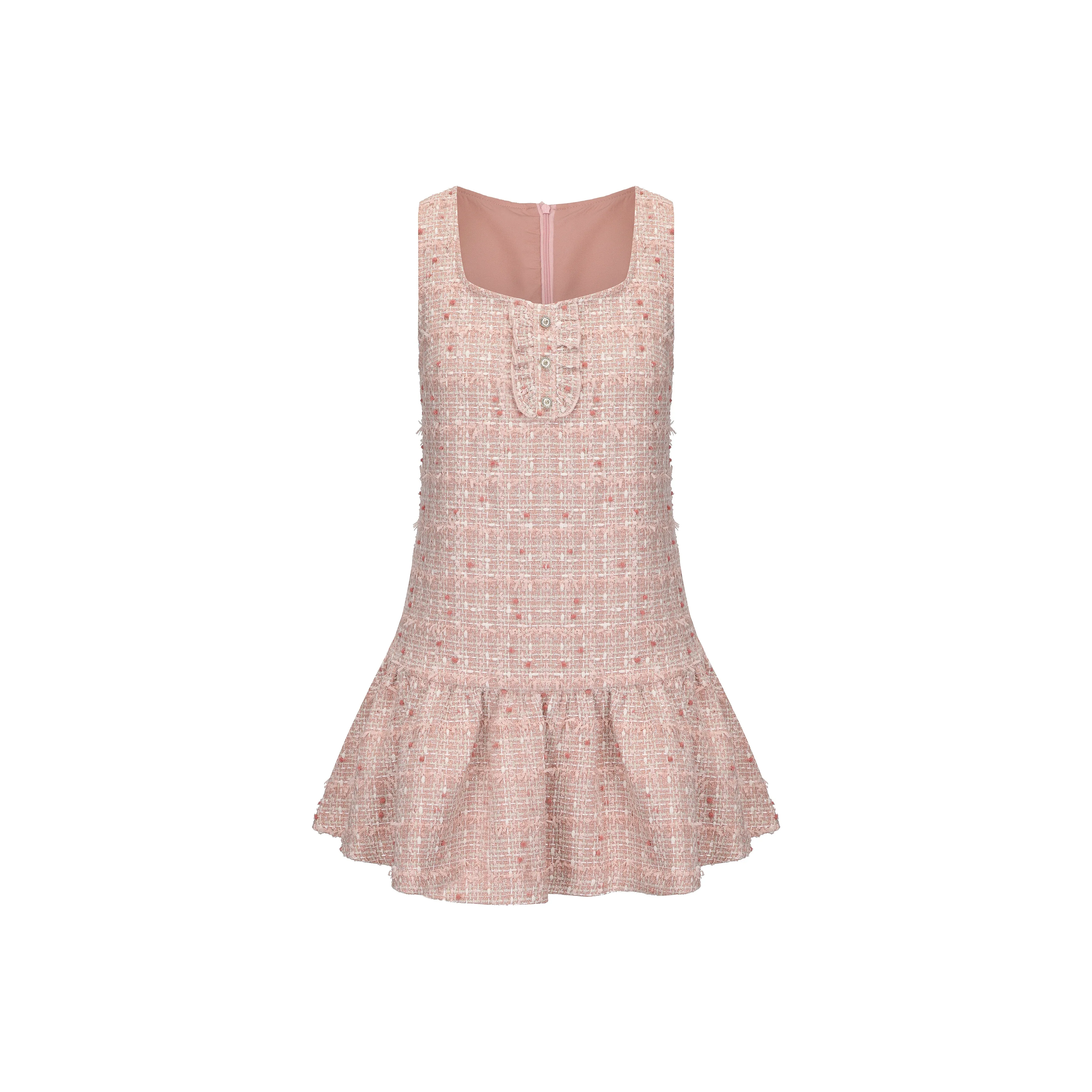 CHIWAWAMEME Без рукавов Платье Женское Розовый CHANEL Сарафан