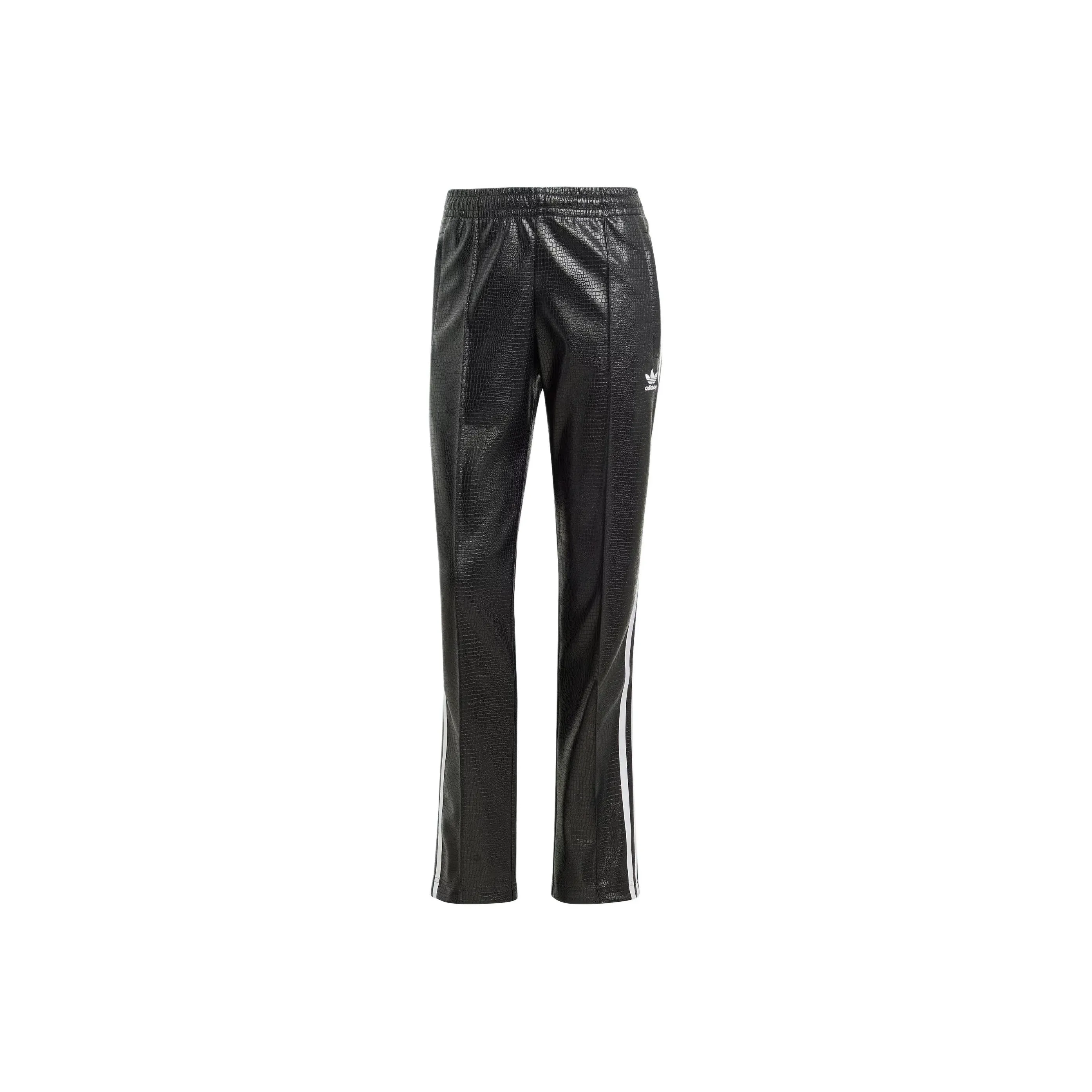 Adidas Originals Premium Faux Leather SST Luxe Athletic Trousers Women's Black
