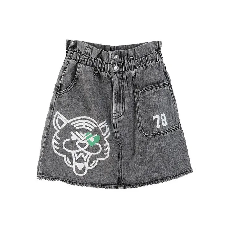 LALABOBO Denim Short Skirts Women's Black