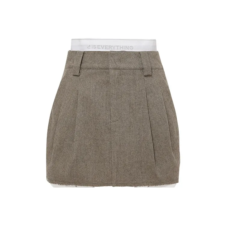 D'zzit Cropped Skirt Dark Khaki