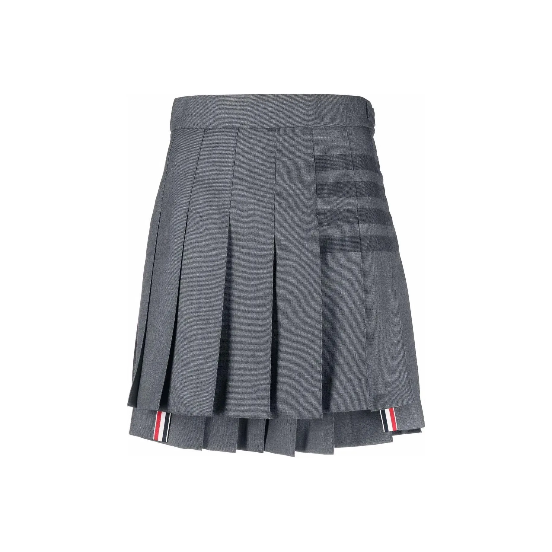 THOM BROWNE 4 Bar Pleated Mini Skirt