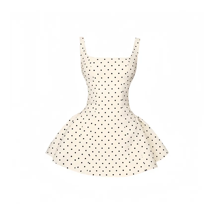 MIMOSA CHUR Slip Платье Женские Кружево Вверх Гороховый узор Юбка