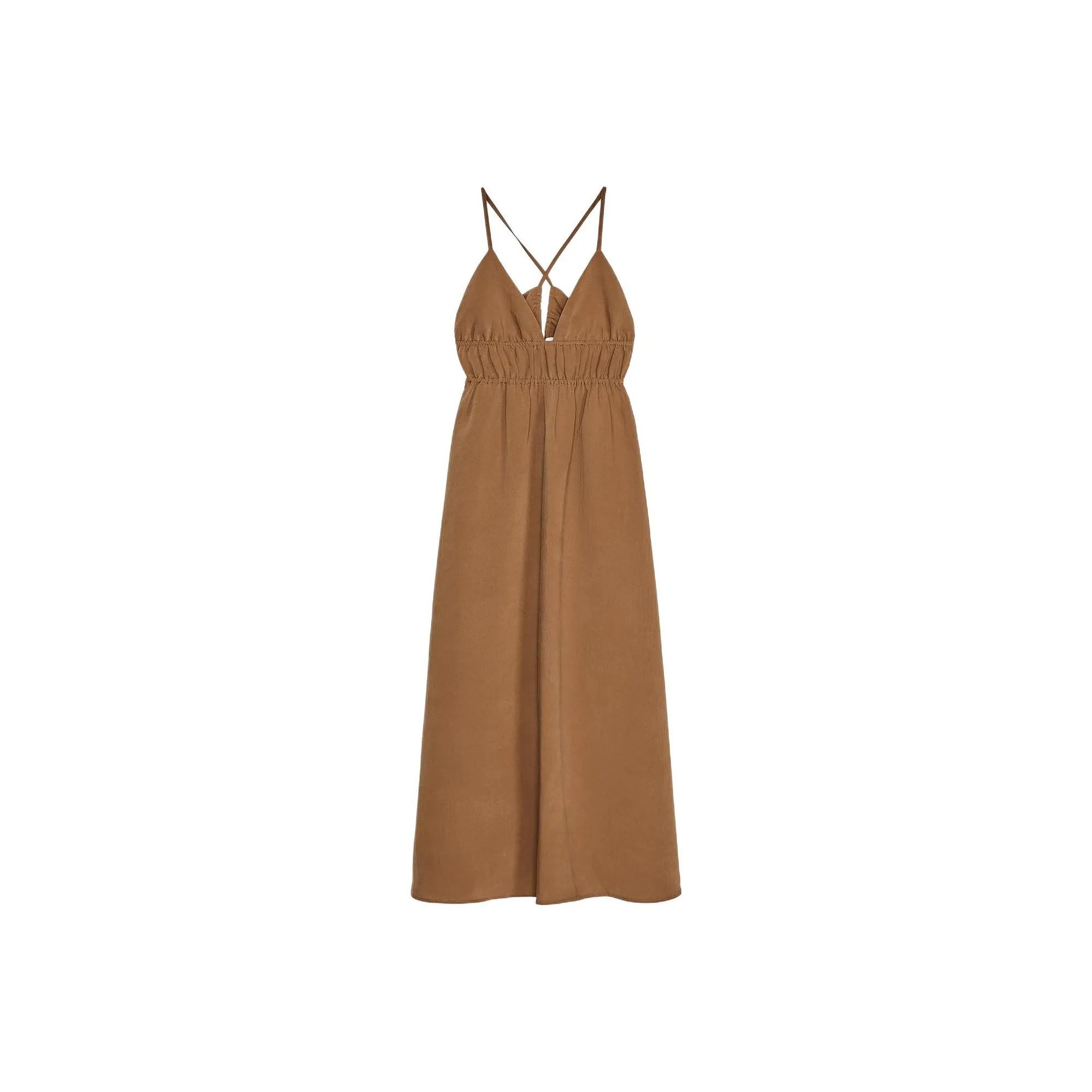 ZARA Slip Dresses Women's Brown