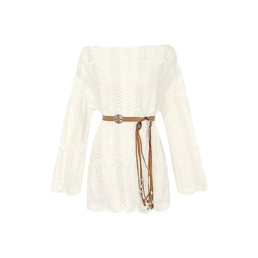 FOCOS STUDIO Длинное платье с длинными рукавами женское