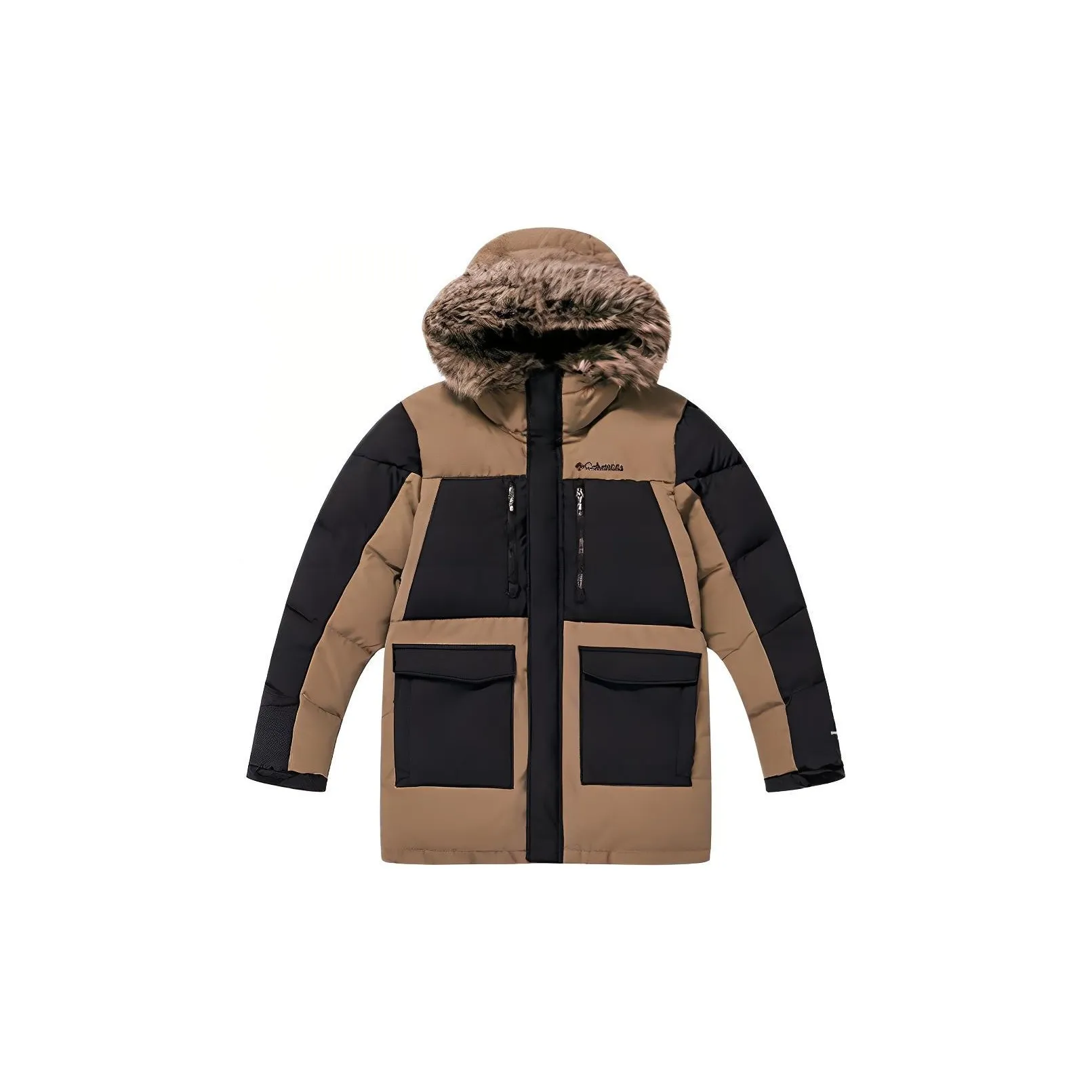 Columbia совместный бренд Хлопковый пуховик Коричневый Детский