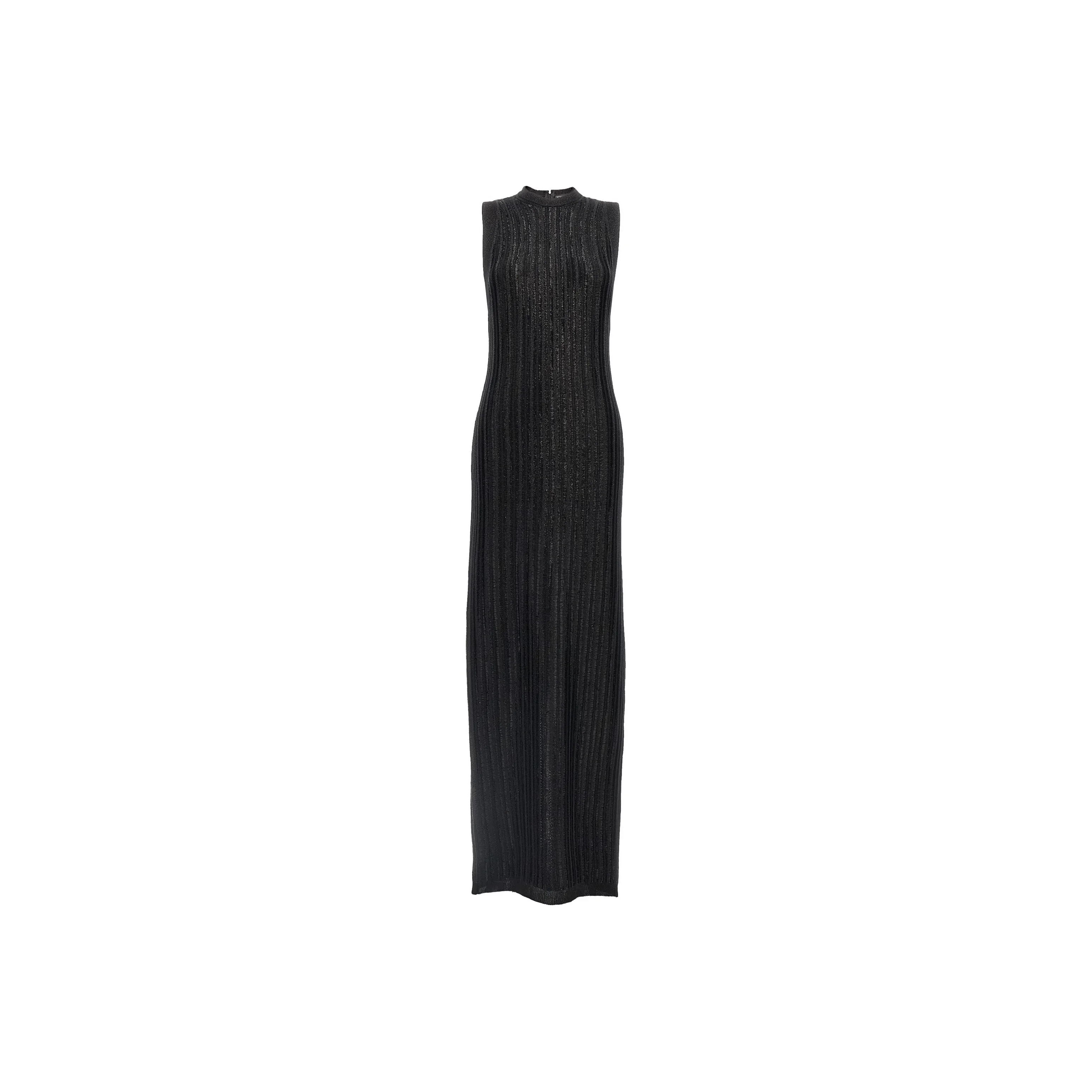 TOM FORD Sleeveless Ribbed Knit Maxi Dress
