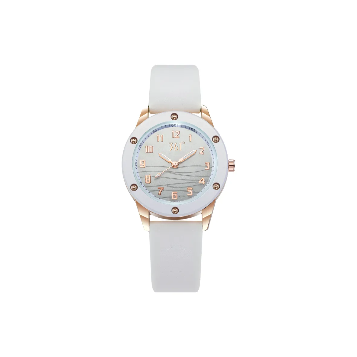 361° Water Ripple Collection Кварцевый механизм ПУ (полиуретан) Ремешок Часы Унисекс Серый циферблат