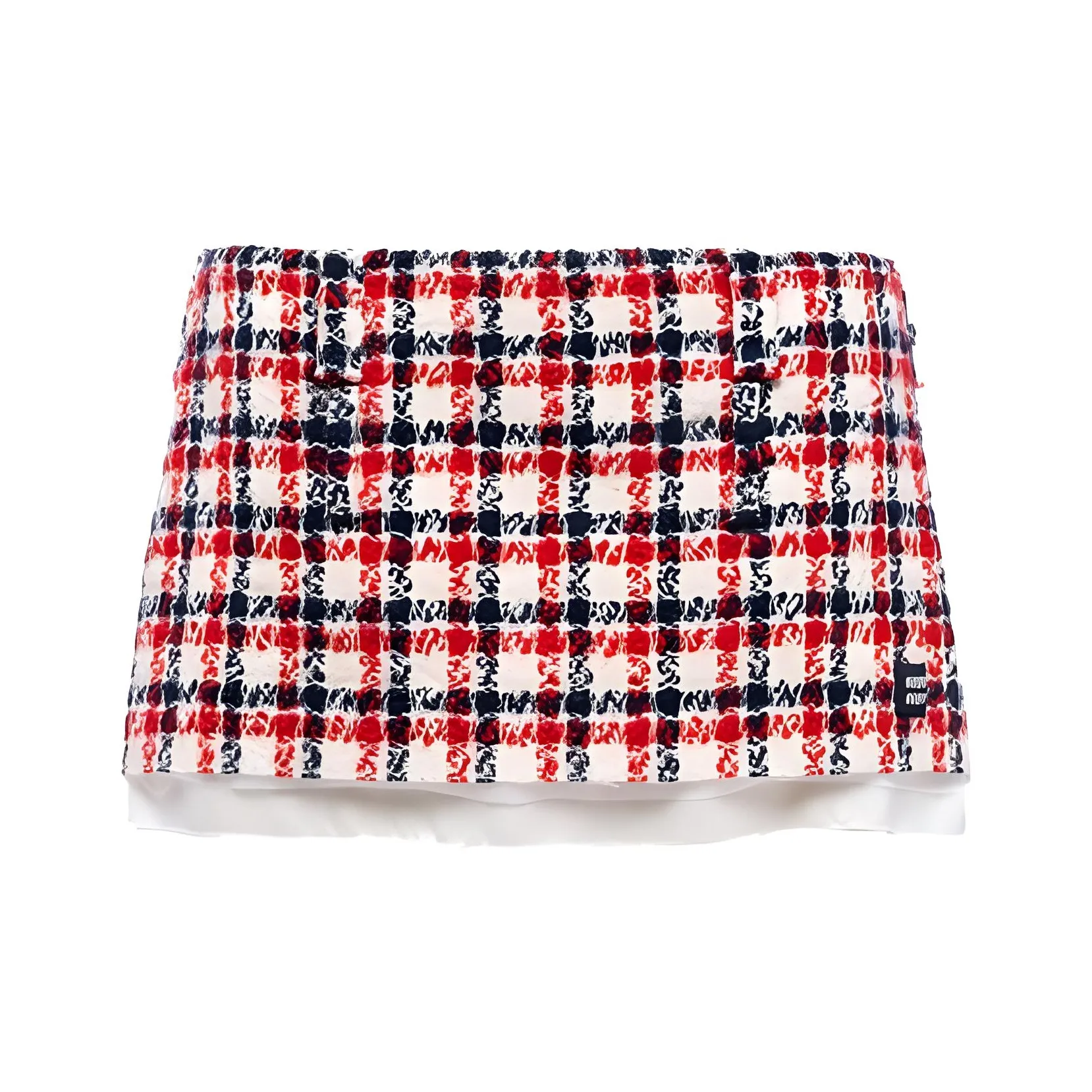 MIU MIU Красный Женские Повседневные Короткие Юбки
