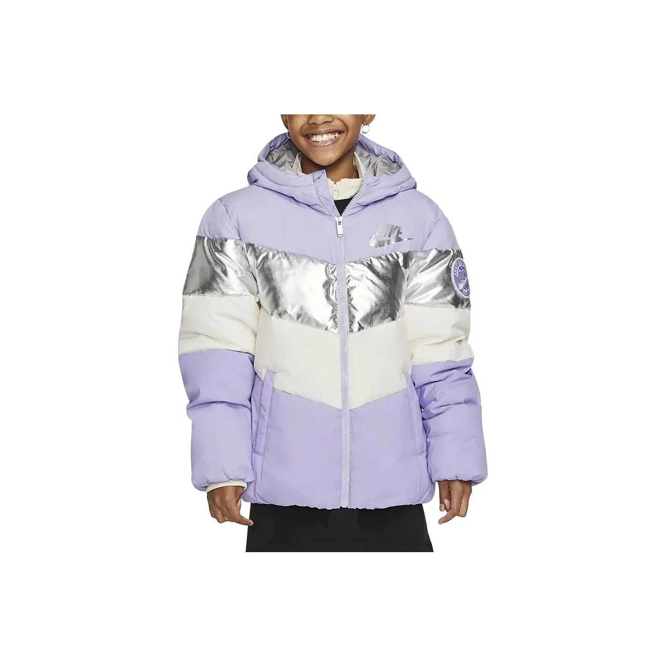 Nike Пуховик Lavender Grass Фиолетовый Детский