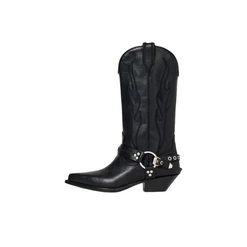 SONORA BOOTS Женские высокие сапоги до колена, черные