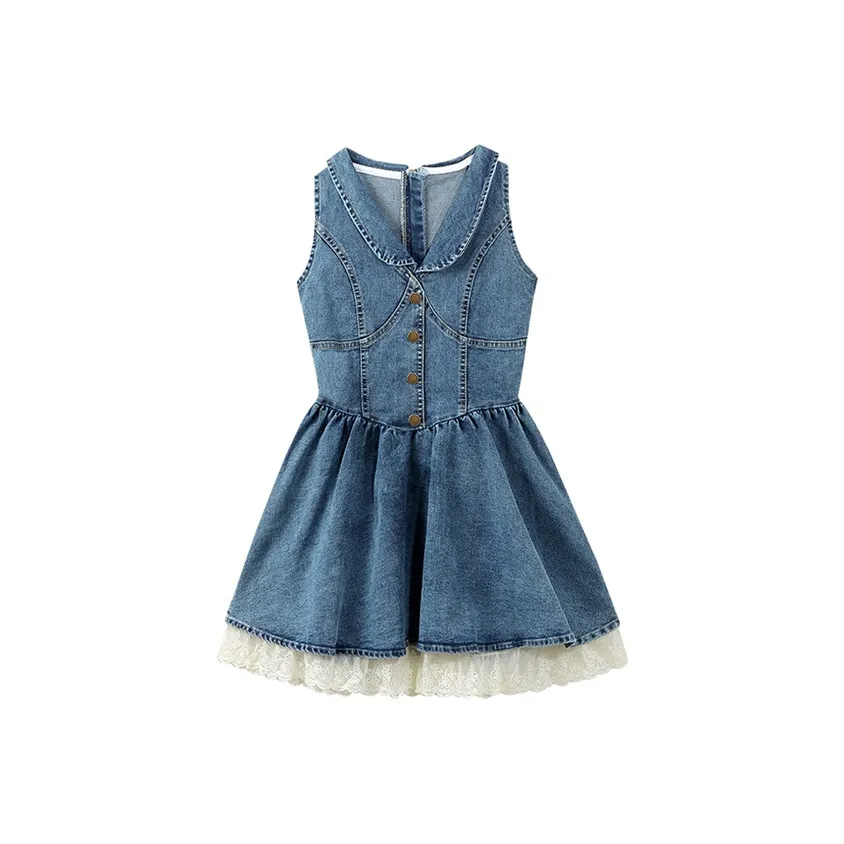 SECFLY OFFICIAL Без рукавов Платье Женское Стальной синий