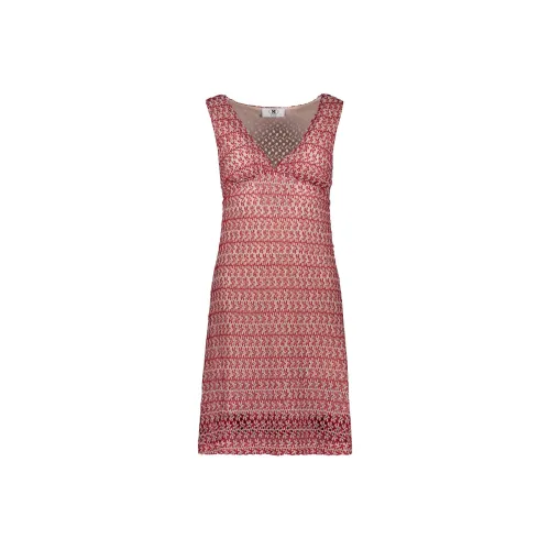 M Missoni Красное Женское Платье без Рукавов