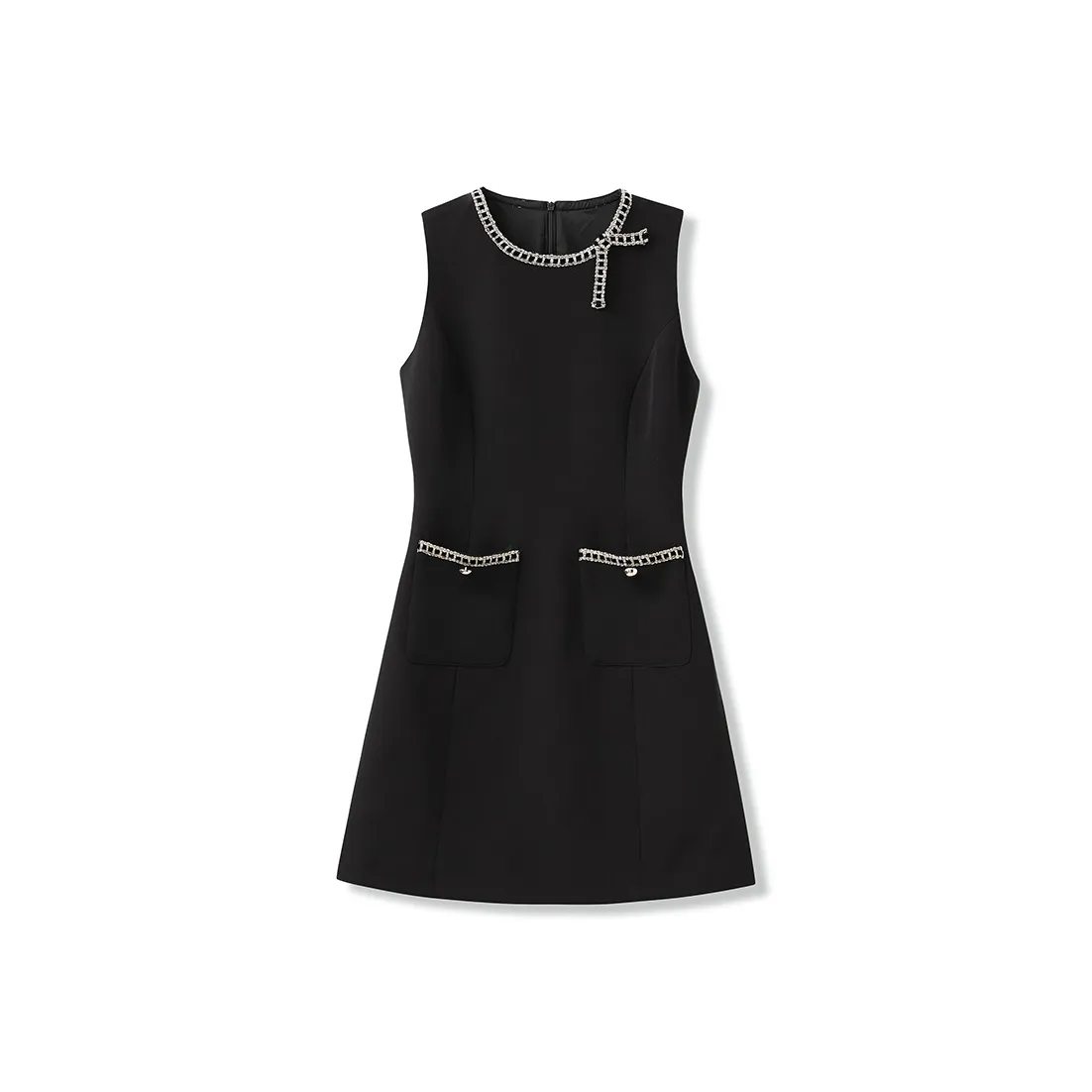 CHARM PICK Без рукавов Платье Женское Черное