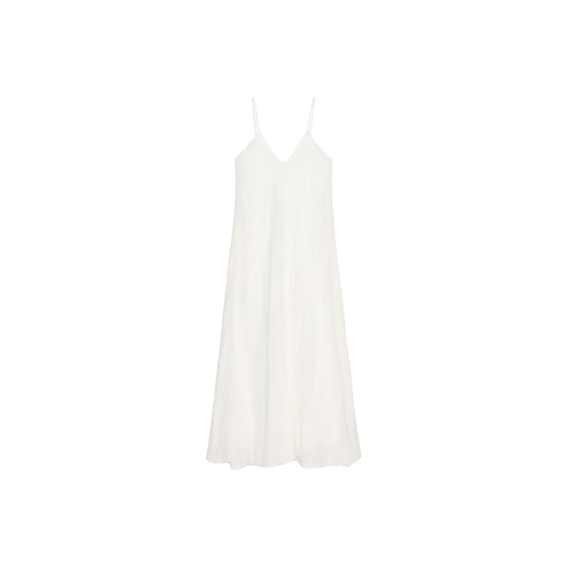 ZARA ZW Series Slip Dress Women's Raw White