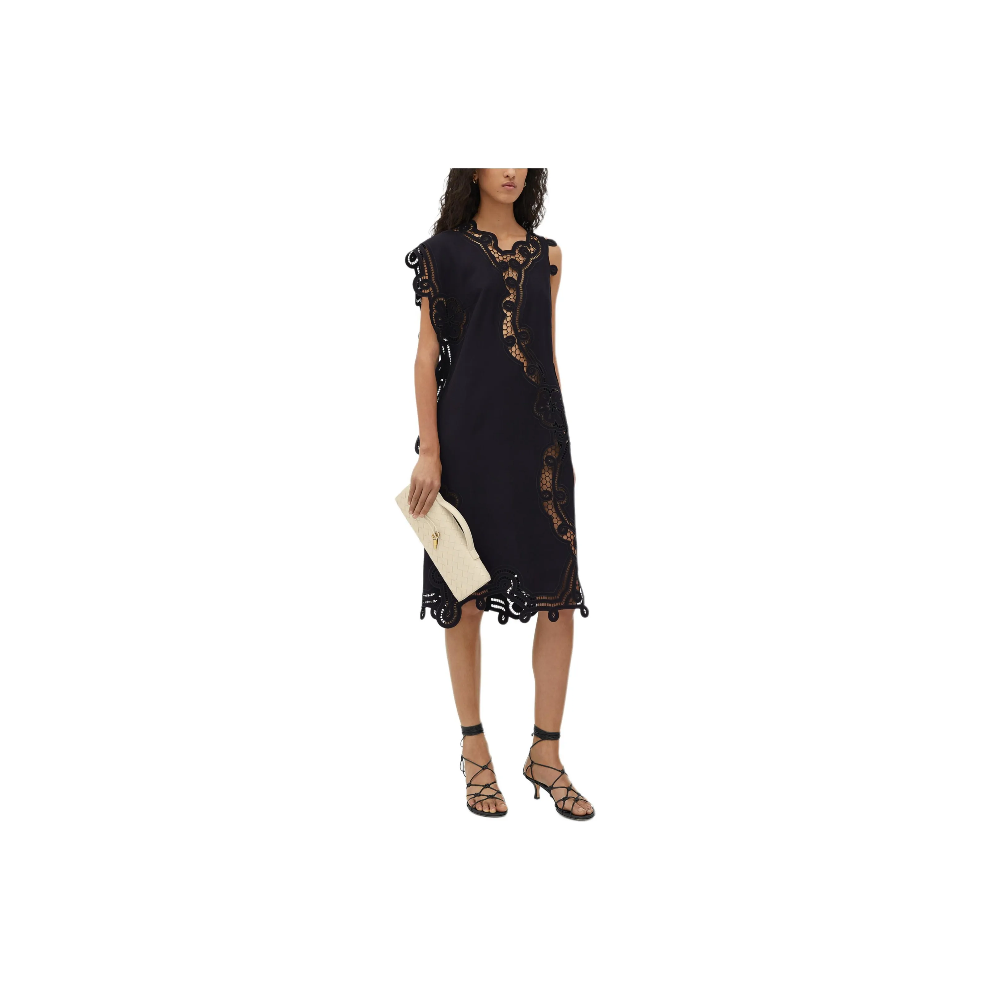 Bottega Veneta SS24 Sleeveless Dress Women's Blue Black