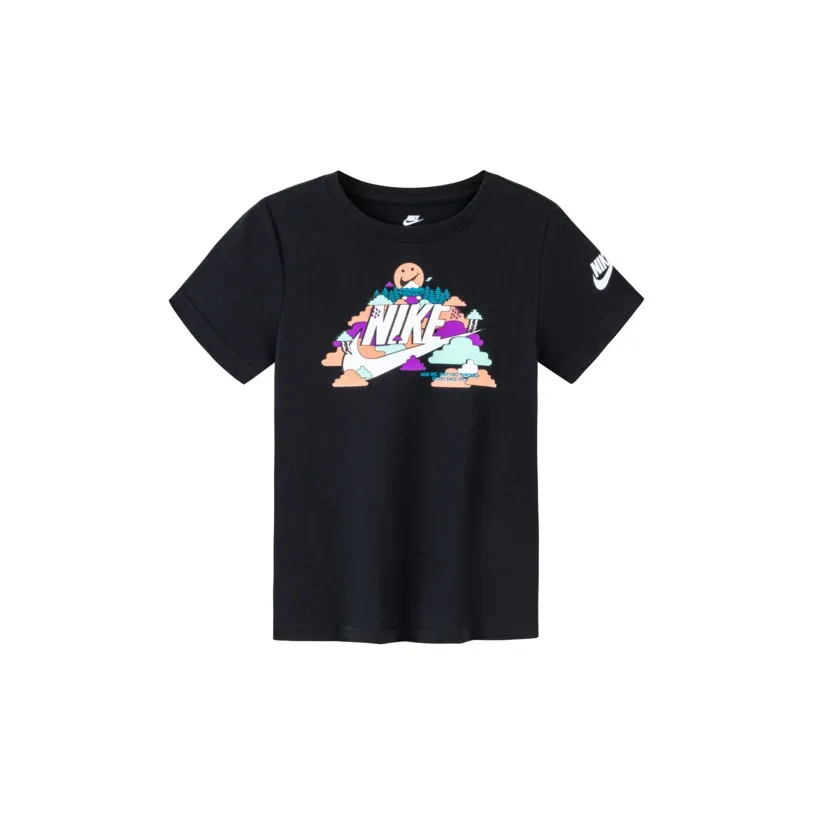 NIKE Глубокий черный Kids Футболка