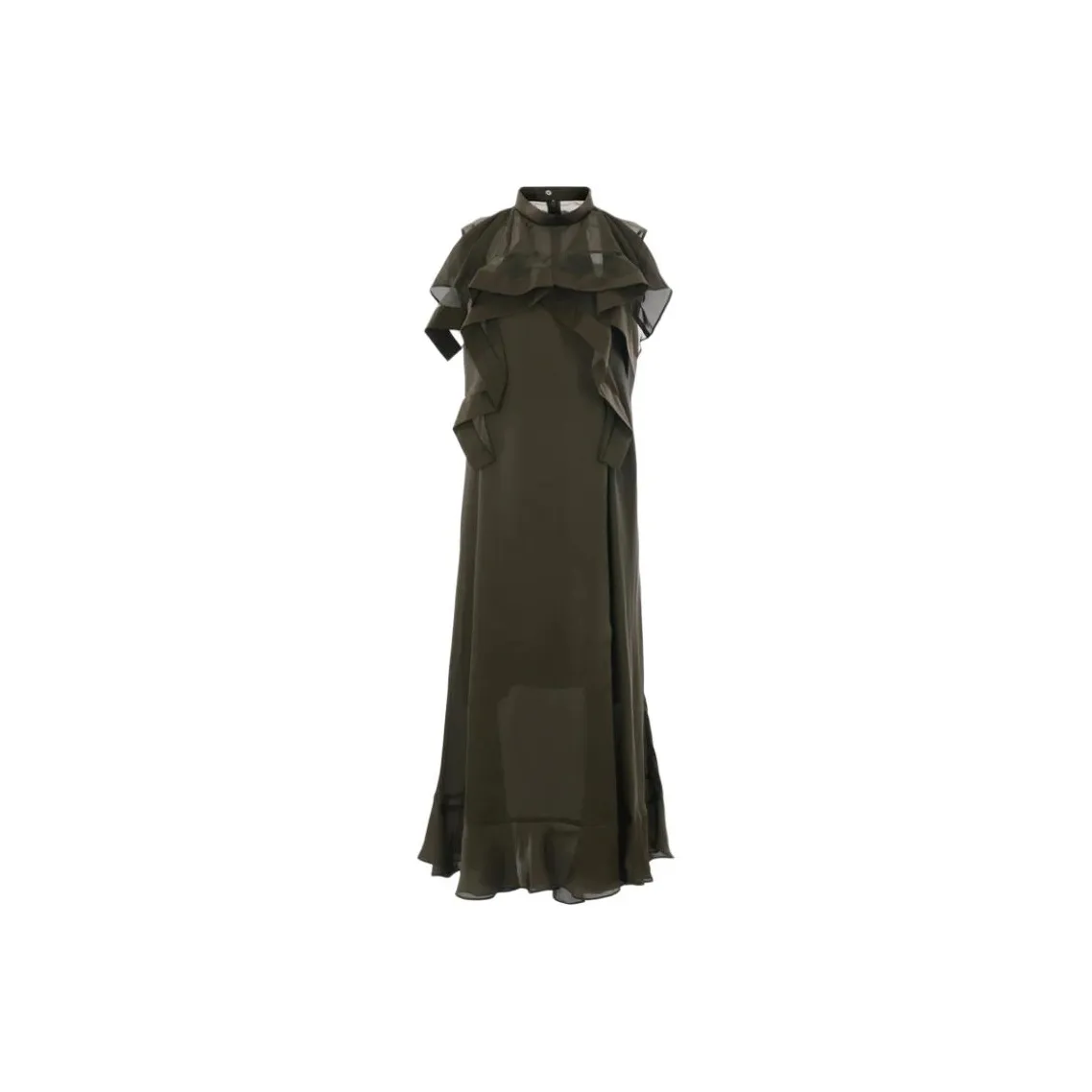Sacai Ruffle Detailed Long Dress