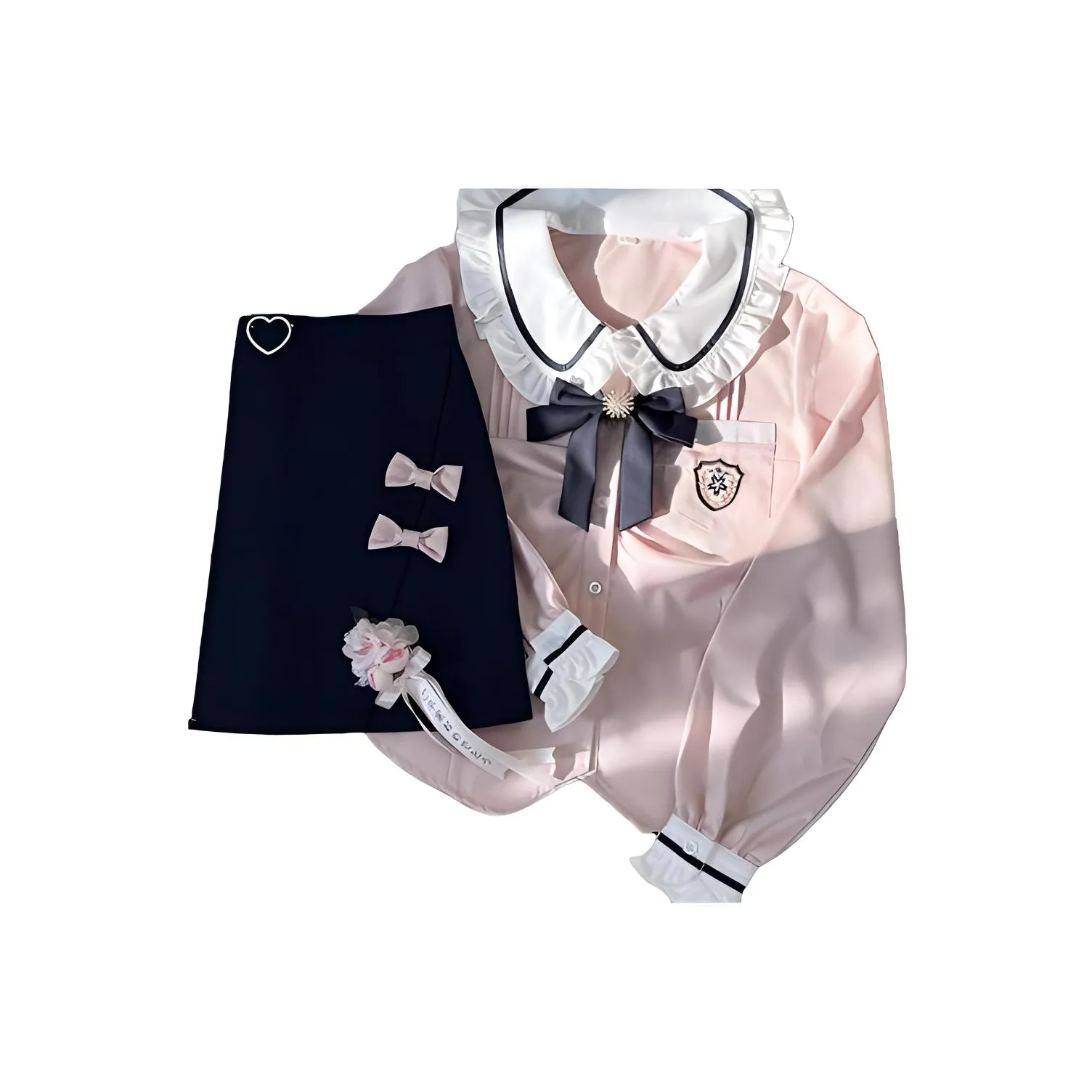 SHENBEI JK Комплект с юбкой Женские Розовый