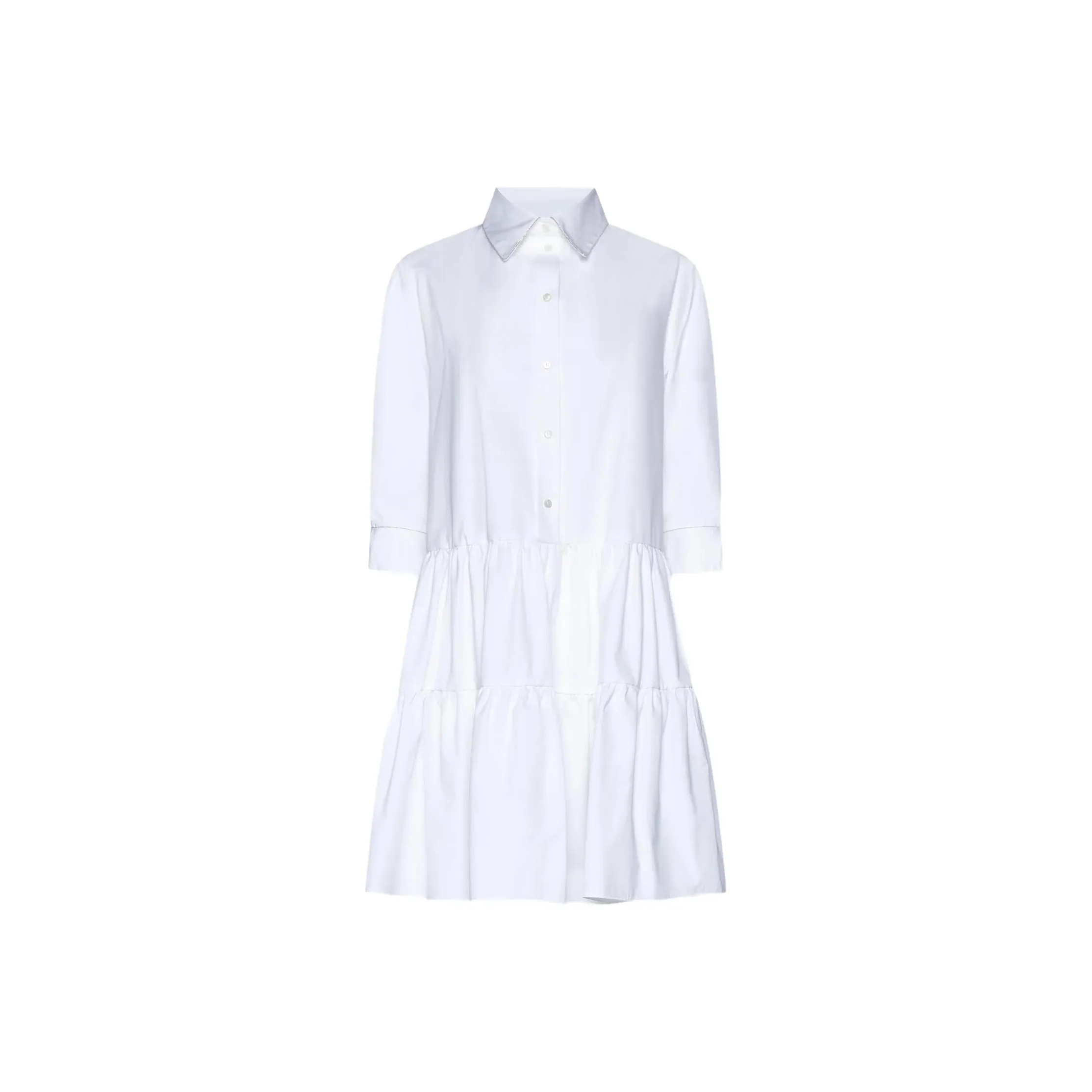 Fabiana Filippi Long Sleeved Ruffled Dress