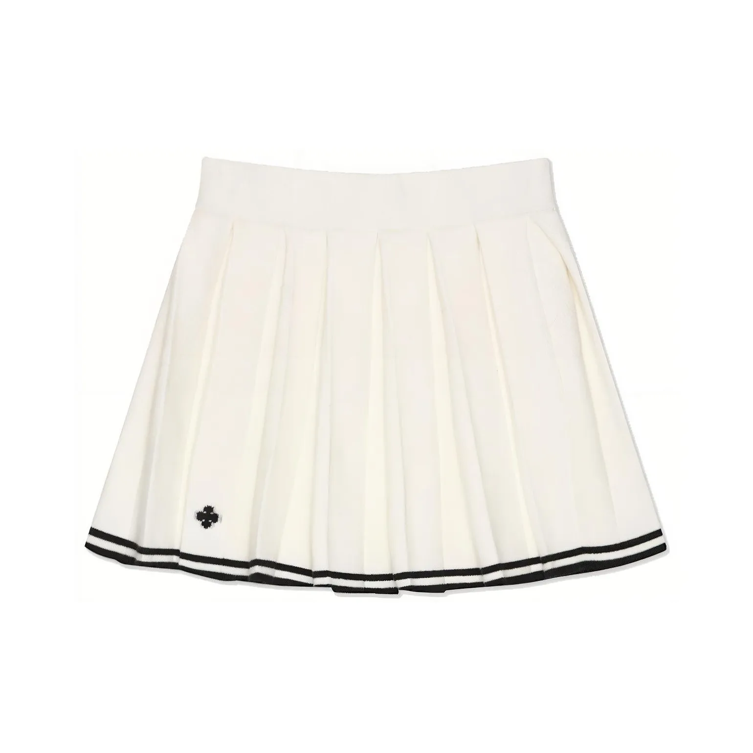 SMFK Casual Short Skirts Women's Snow Mountain White