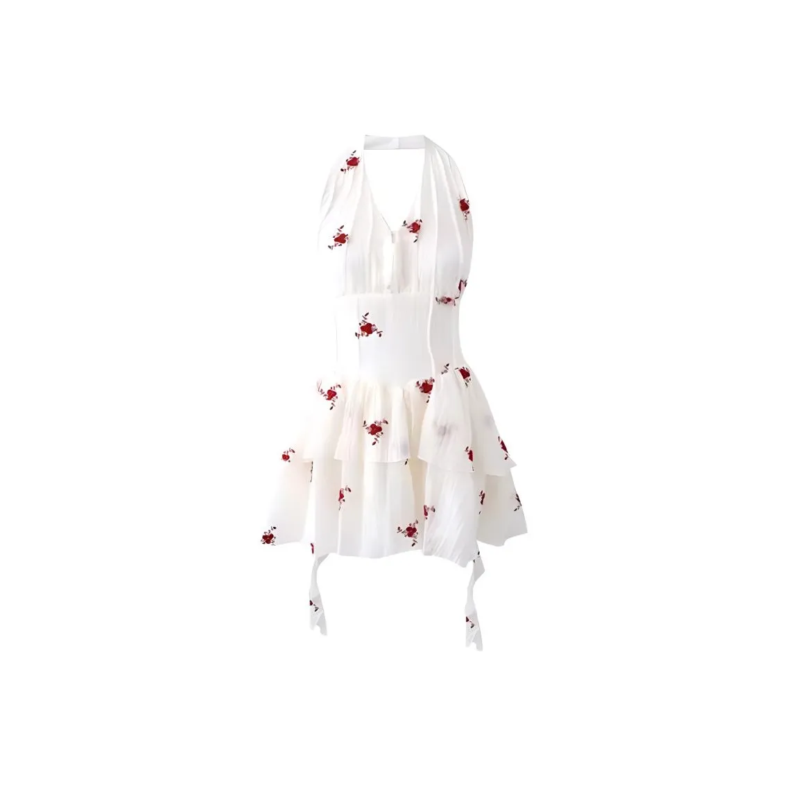 HeartyBite Юбка Платье Женское Утренний Туман Белый