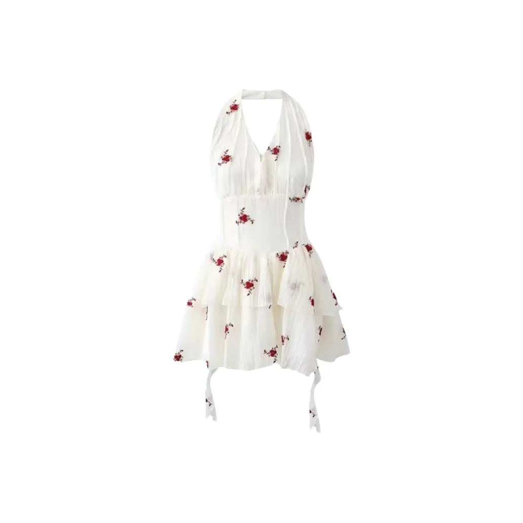 GLEE DIARY Sleeveless Dress Women's Apricot