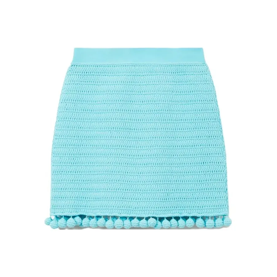 Burberry SS23 Повседневные короткие юбки Женские Синие