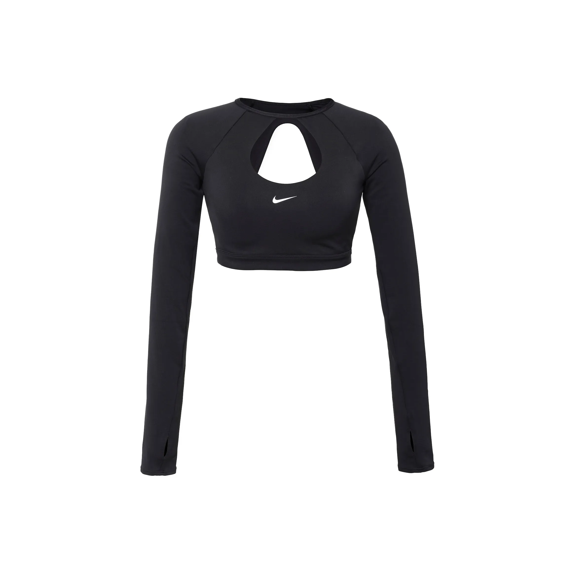 Nike Women's Long Sleeve Crop Top Black