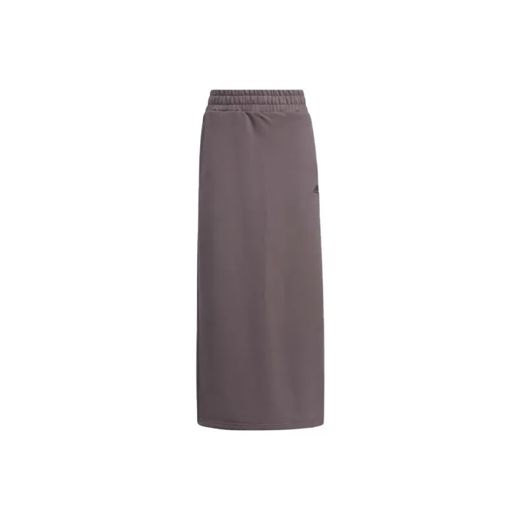 Adidas Casual Long Skirts Women's Charcoal Gray