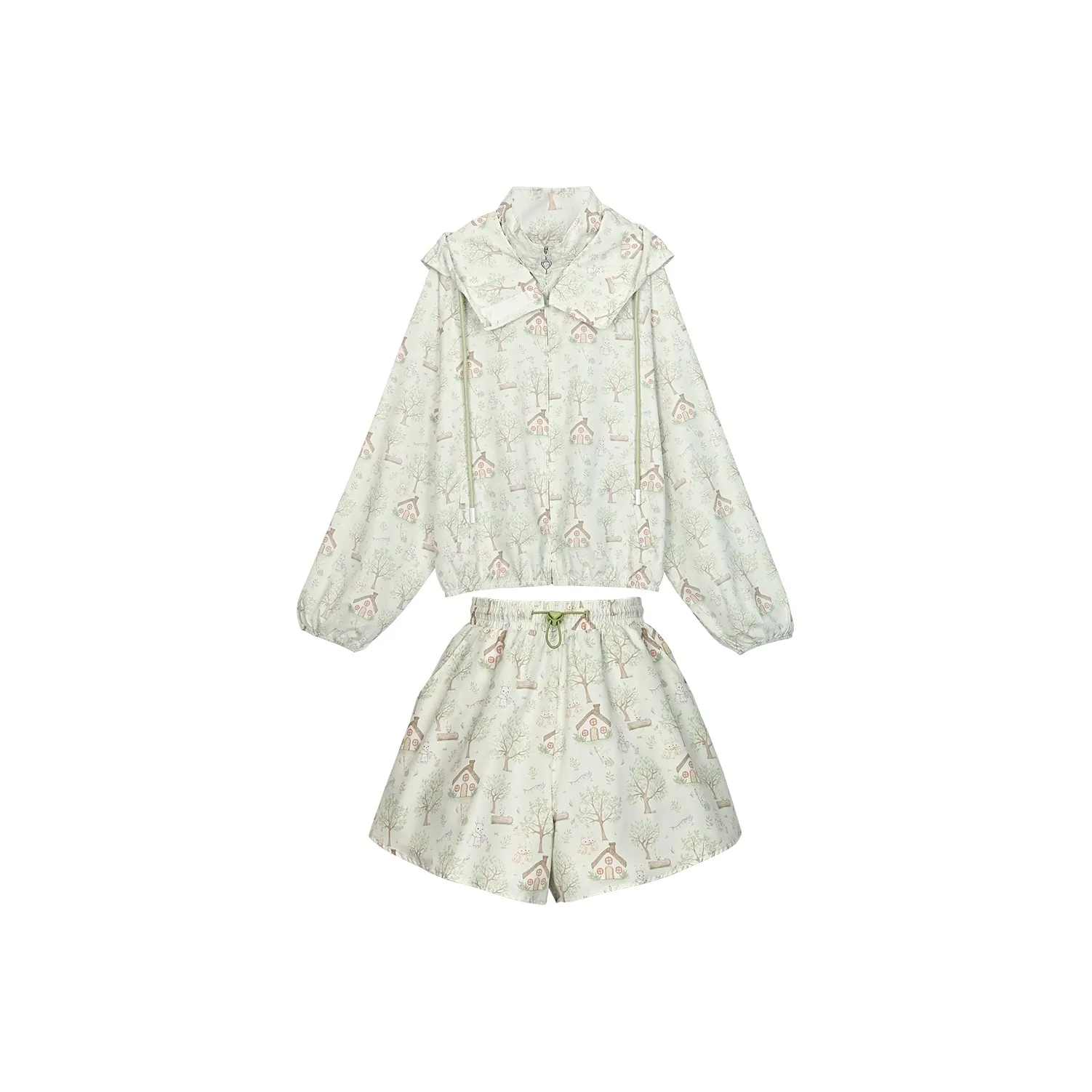 SNBL Повседневный костюм женский светло-зеленый