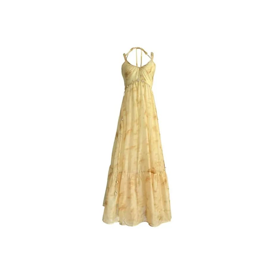 SECFLY OFFICIAL Slip Платье Женские Лимон