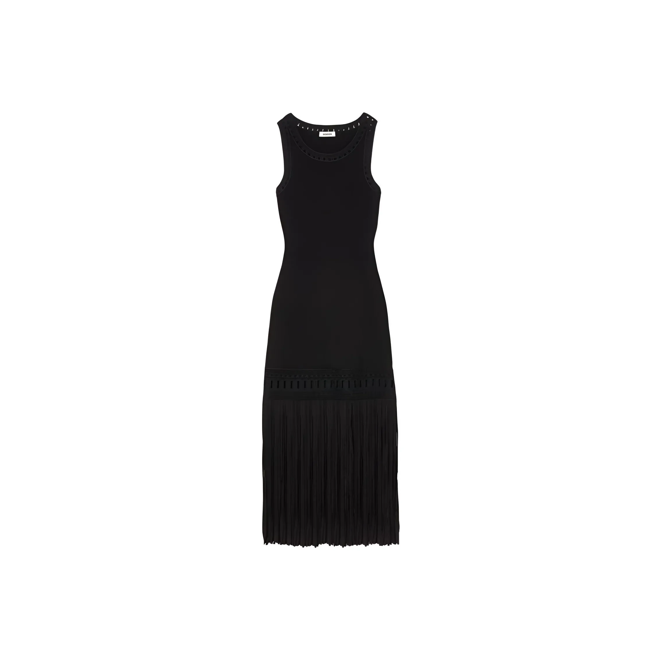 Sandro Fringed Knit Dress