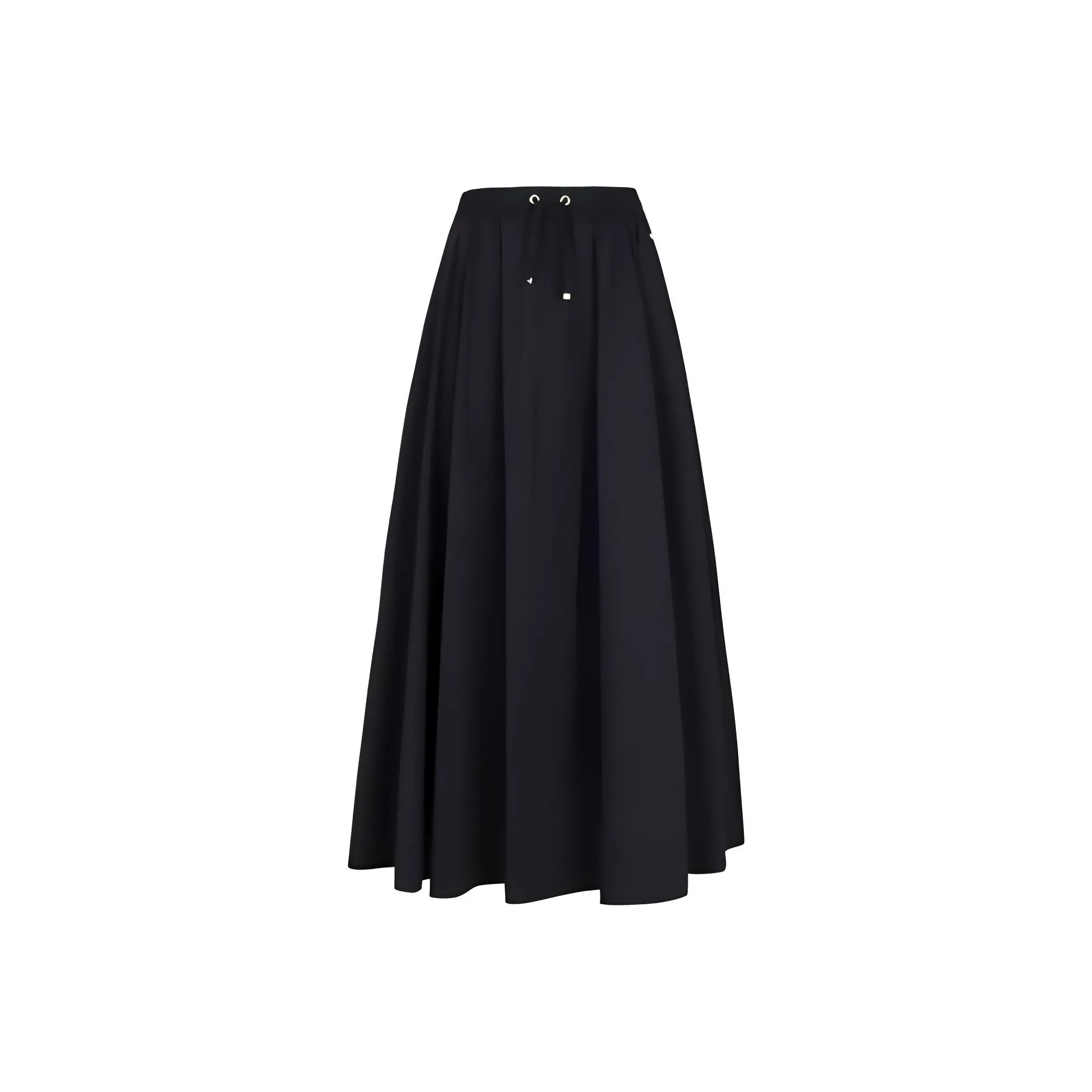 HERNO Elastic Waist Drawstring Midi Skirt