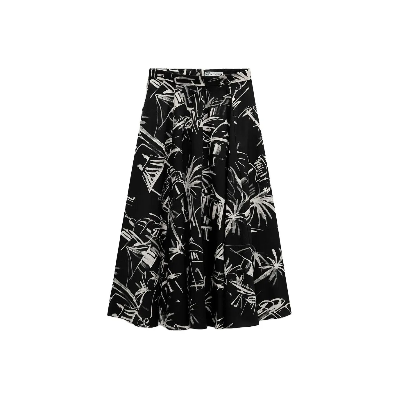 ZARA Casual Long Skirts Women's Black