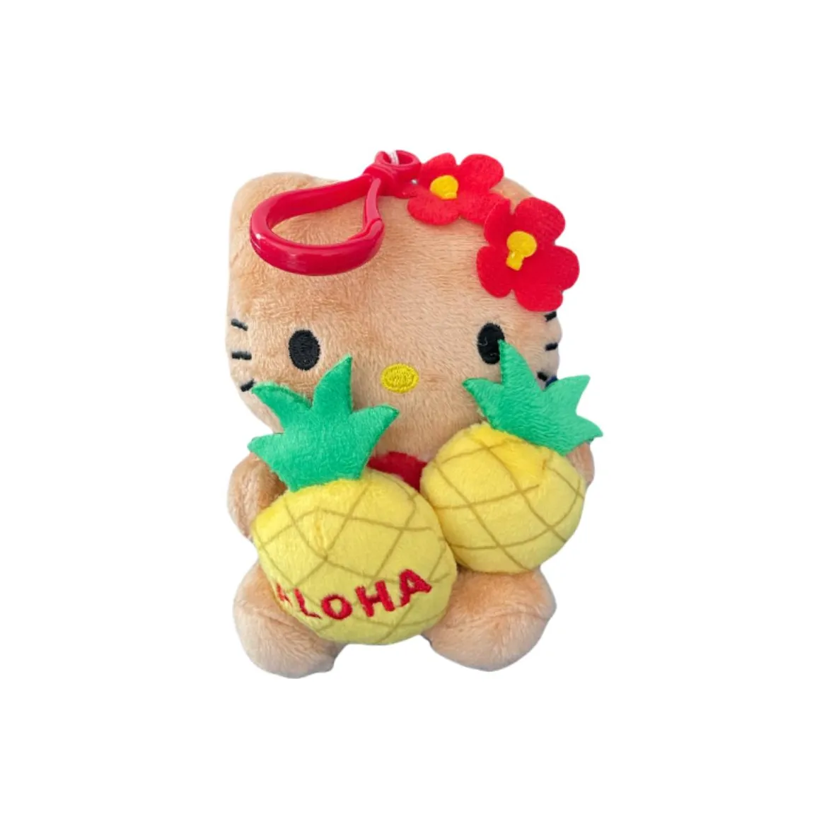 Санрио Hello Kitty Hawaii Pineapple Garden Hold Pineapple Pendant Anime-Themed Plush Doll 10 см Высота