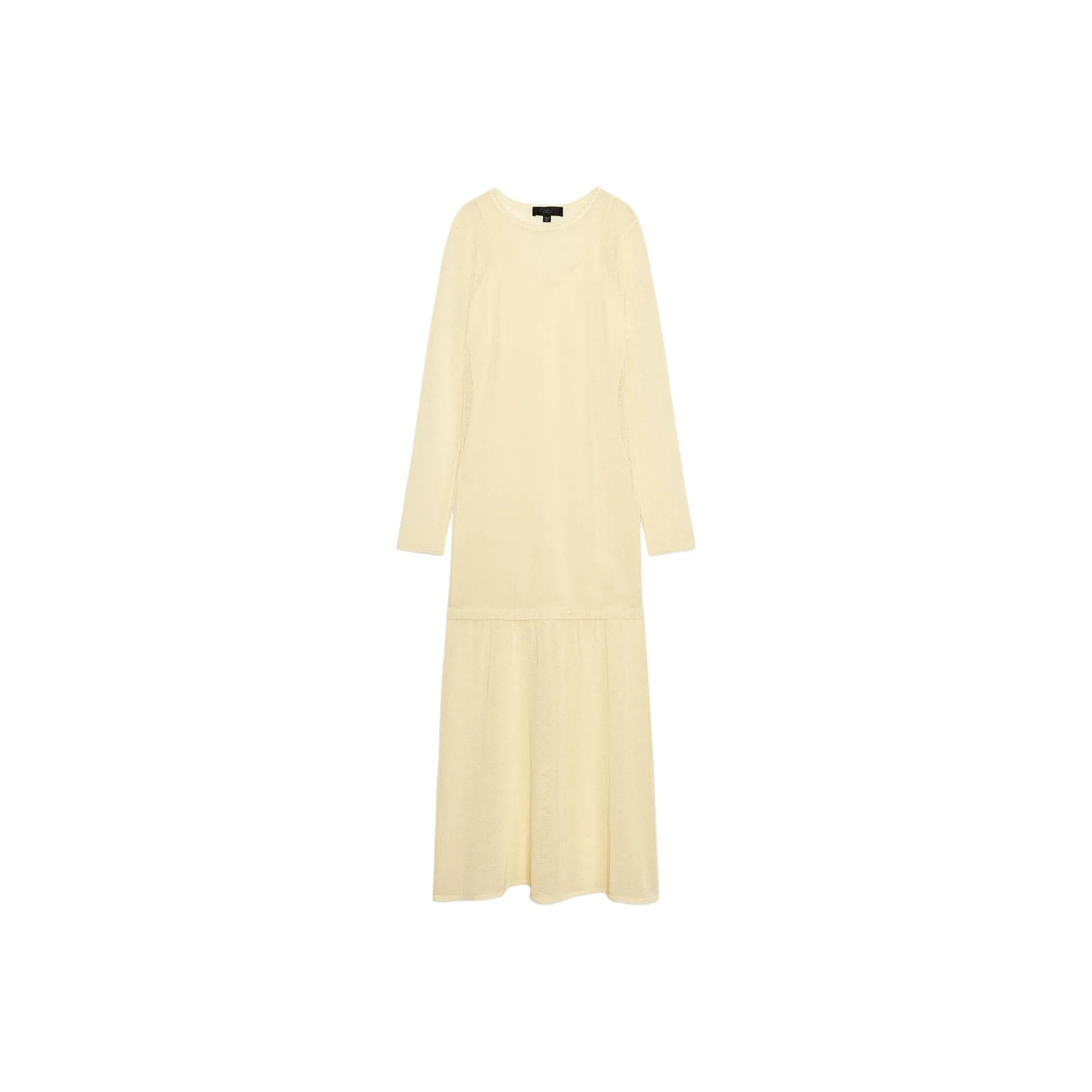 ZARA Long Sleeved Dress Women's Yellow